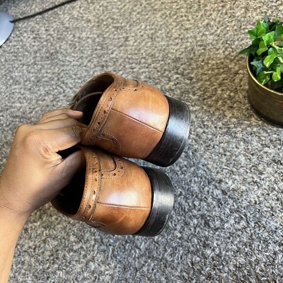 Johnston & Murphy Shoes Tyndall Wingtip Oxford Shoe Brown Leather Men’s 13 M - Picture 5 of 12